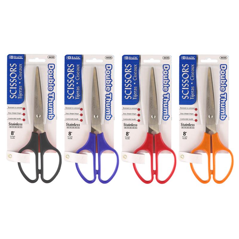 BAZIC 8" Double Thumb Office Scissors