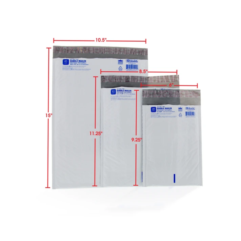 BAZIC 8.5" x 11.25" (#2) Poly Bubble Mailer (25/Pack)