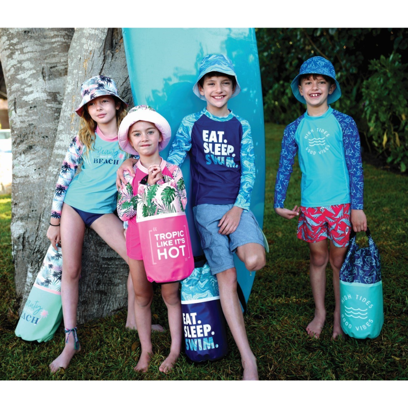 Juice Box UV Protected Reversible Youth Bucket Hat