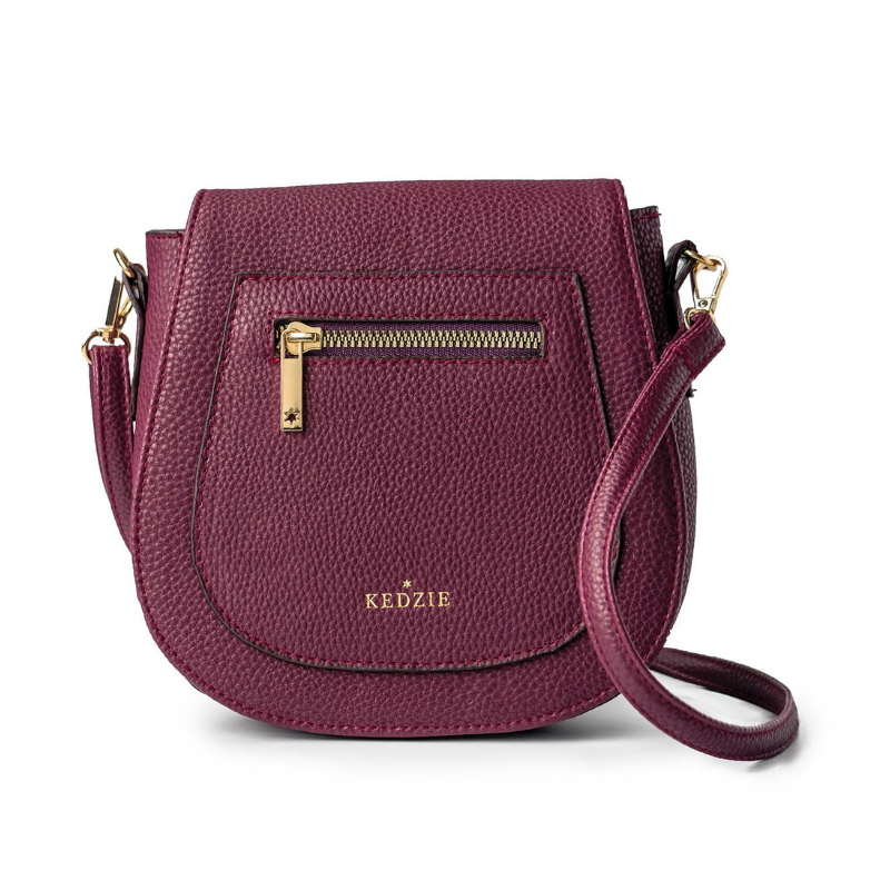 Kedzie Camden Vegan Leather Mini Messenger Handbag