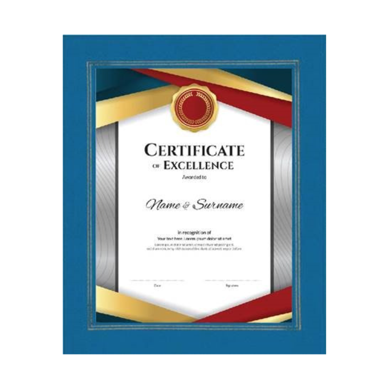 Leatherette Certificate Frame