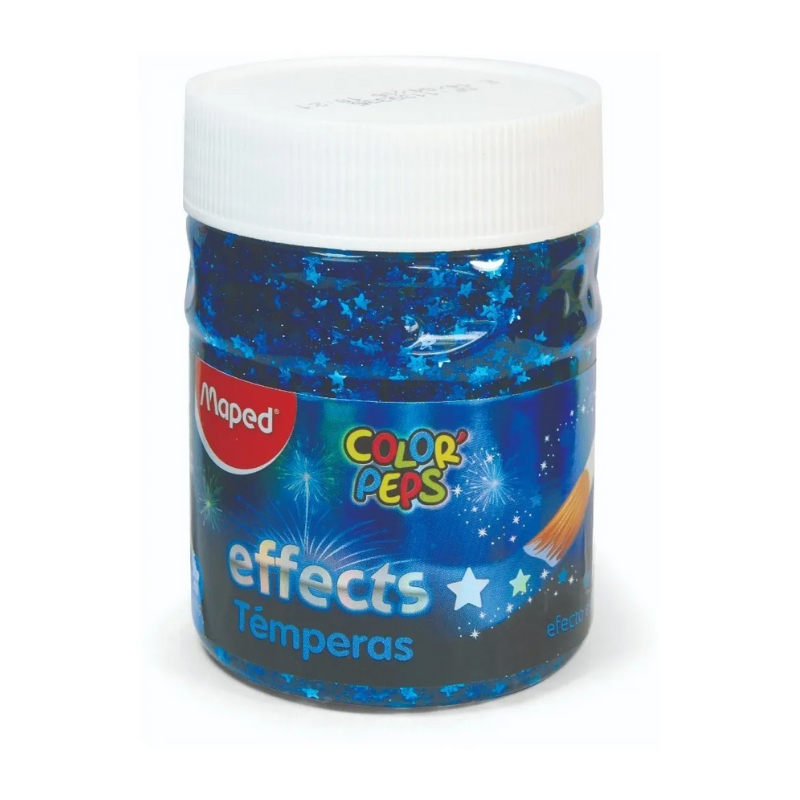 Maped Color Peps Effects Tempera 200ml Paint Pots - Glitter