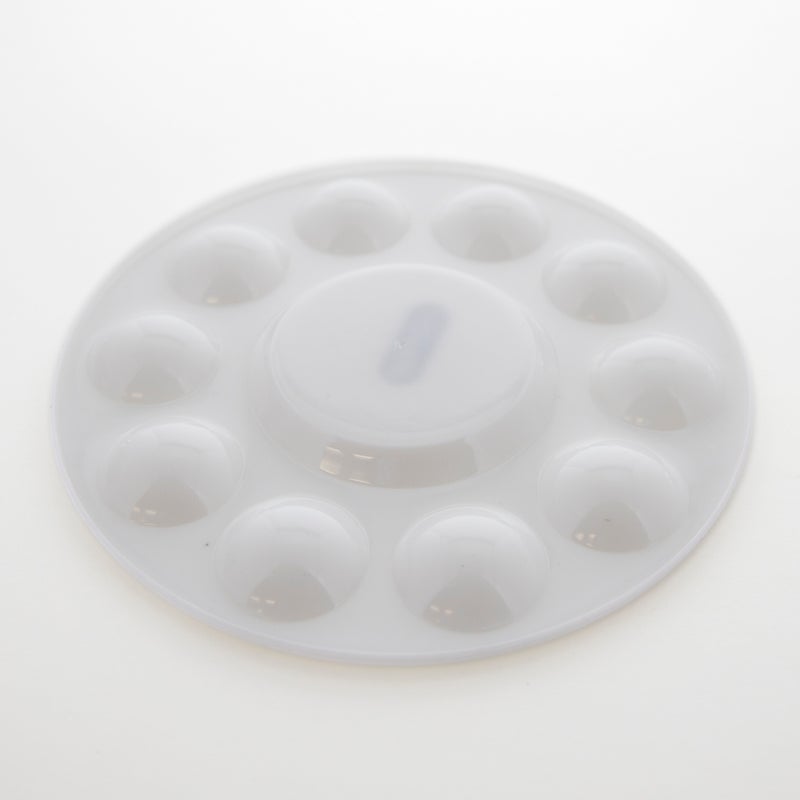 BAZIC 10 Well Round Mixing Paint Palette