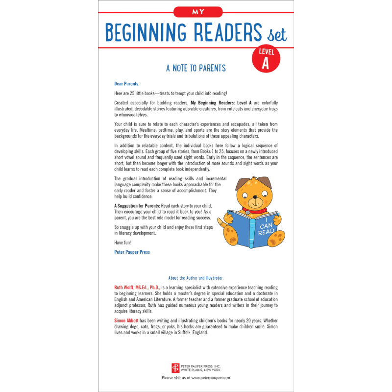 Peter Pauper My Beginning Readers 25pc Set (Level A)