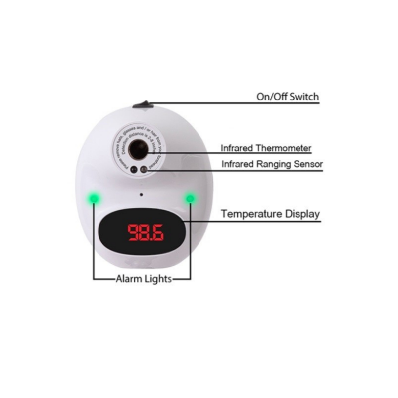 No Contact Wall Mount Infrared Thermometer with Tripod