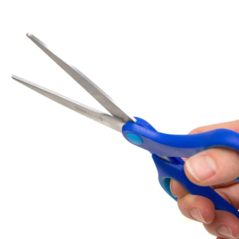 BAZIC 7" Soft Grip Office Scissors