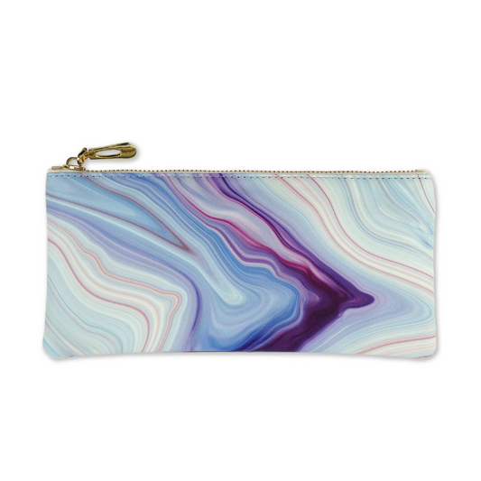 Peter Pauper Blue Agate Pencil Pouch