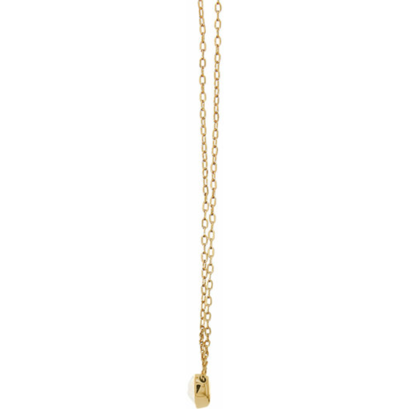 Pavilion 16"-17.5" White Opal Gold Plated Necklace - Best Teacher