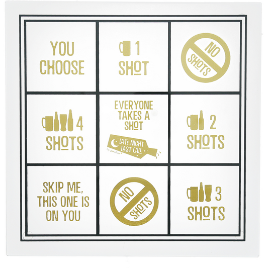 Pavilion 9" Shot Glass Tic Tac Toe - Beer