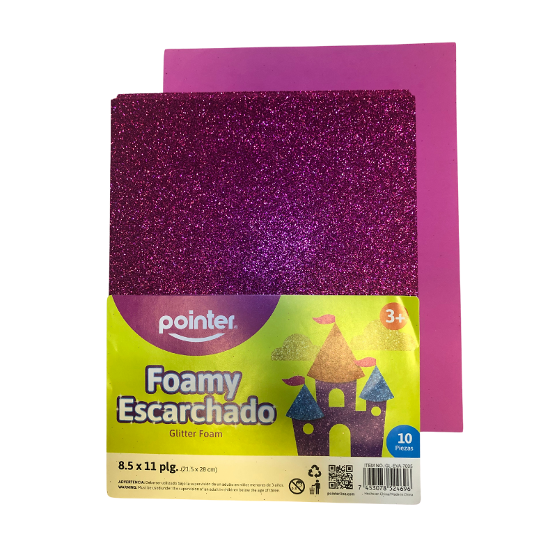 Pointer Foamy Glitter Sheets (10/Pack)