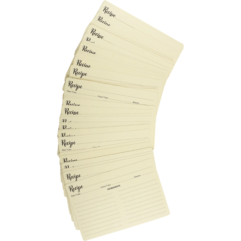 Peter Pauper Recipe Card Refills Pack (50/Pack)