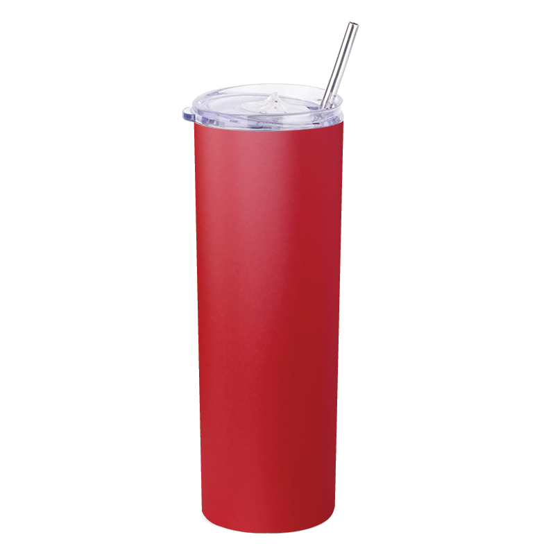 20oz Thermo Skinny Tumbler with Stainless Steel Straw