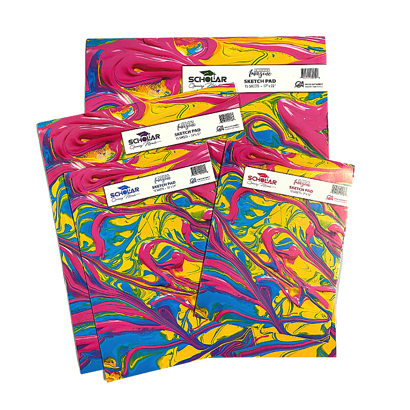 Scholar Sketch Pads - Assorted Sizes (15 Sheets)