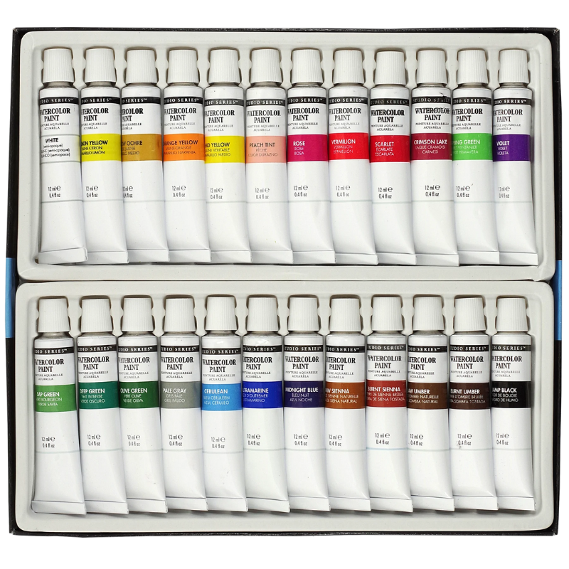 Peter Pauper Studio Series 24pc Artist's Watercolour Paint Set