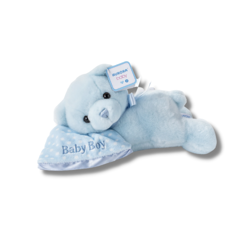 Aurora 12″ Comfy Sleeping Wind Up Bear - Boy