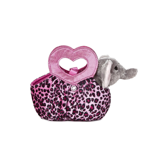 Aurora 7" Fancy Pals Pet Carrier - Elephant Jungle Love