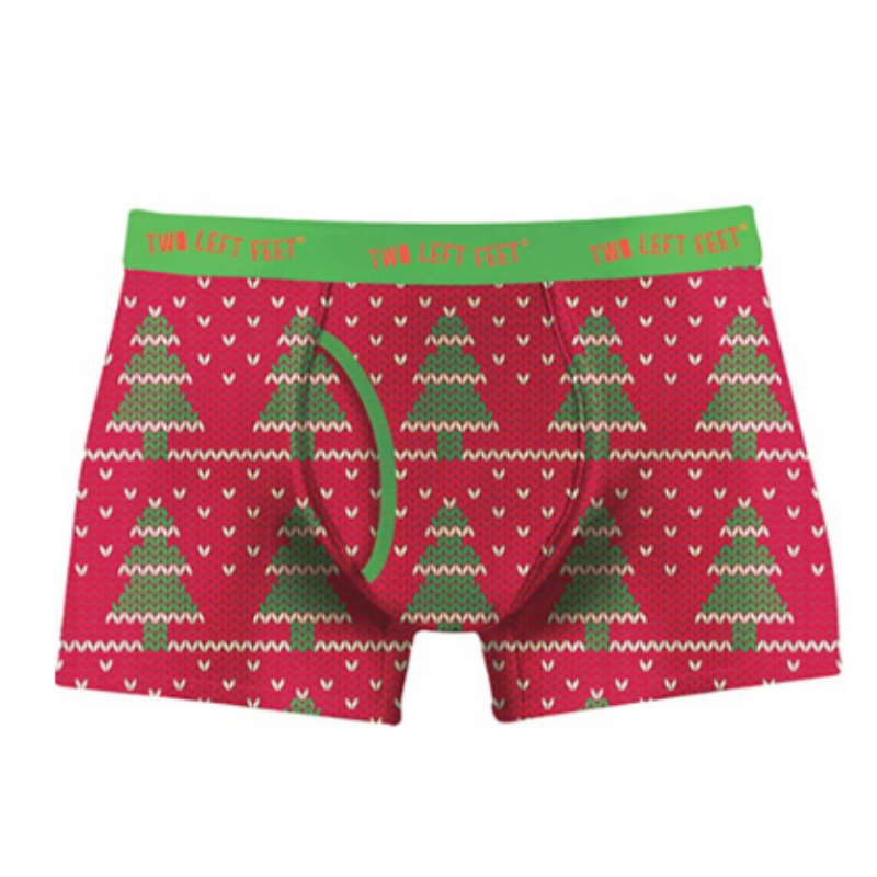 Two Left Feet Men's Ugly Christmas Trunks Underwear