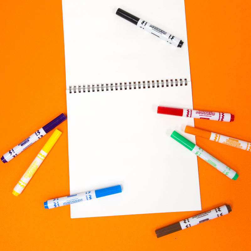 BAZIC Broad Line Jumbo Washable Markers (8/Pack)