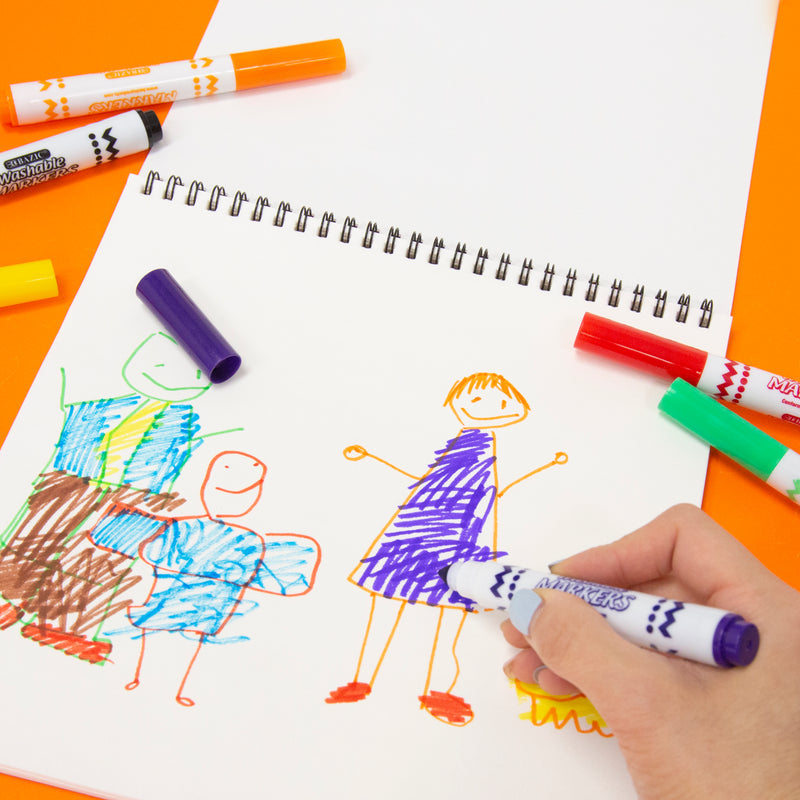 BAZIC Broad Line Jumbo Washable Markers (8/Pack)