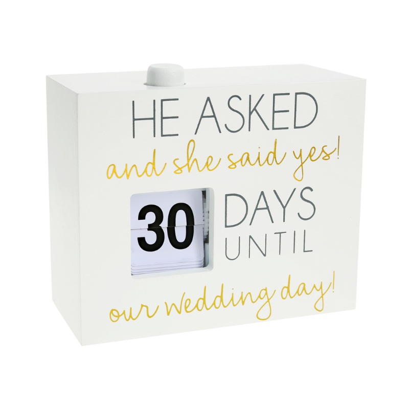 Pavilion Wedding Day Countdown Calendar