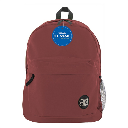 BAZIC 17" Classic Backpack - Brown